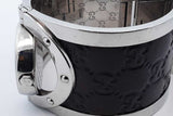 Gucci Twirl Gg Brown Leather Stainless Steel Bracelet Watch Eb0826lorde
