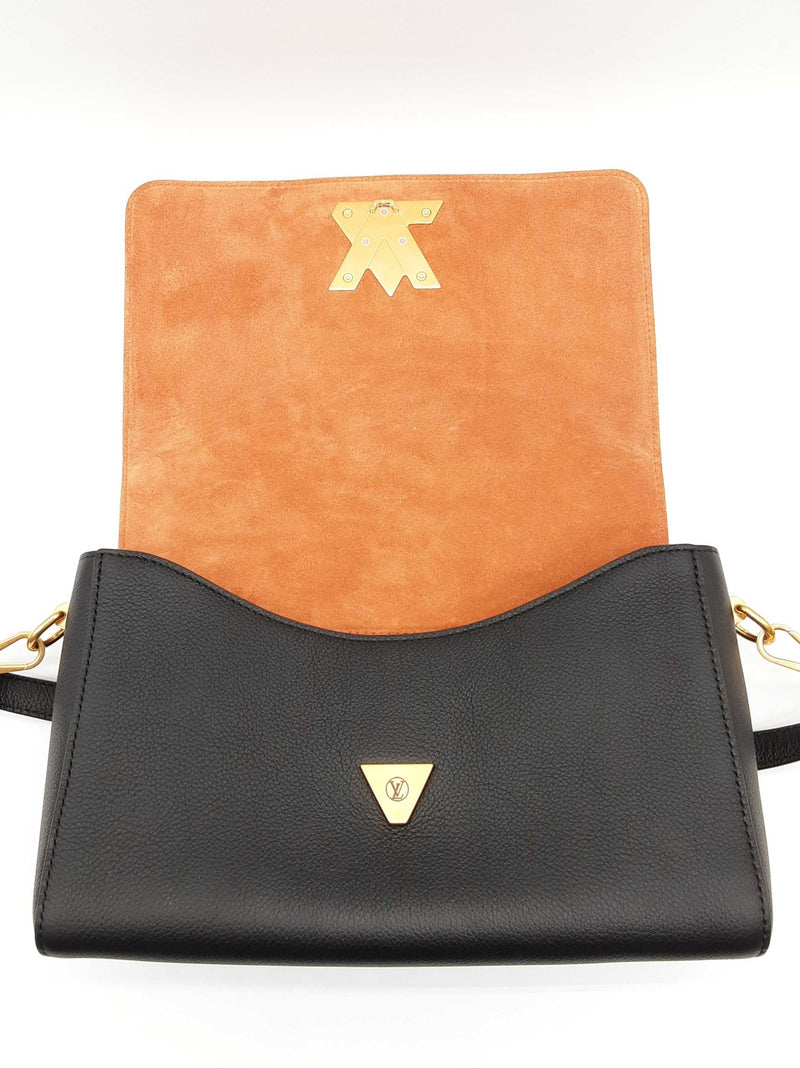 Louis Vuitton Soft Twist Black Leather Shoulder Bag Do0425lexzde