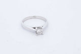 0.5ctw Princess Cut Diamond Ring 14k White Gold 3.7 Grams Size 8.75 Eb0725pxzde