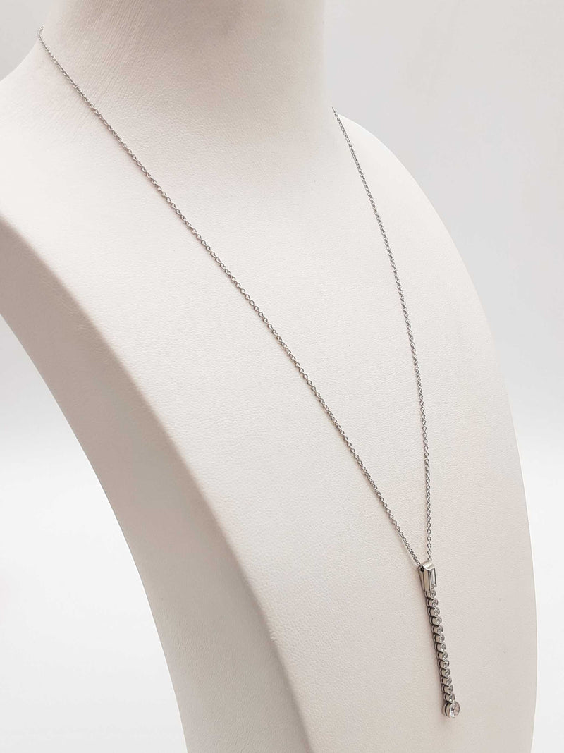 Tiffany & Co Jazz Drop Diamonds 0.950 Platinum 4.9g Necklace 17 In Do0725lwxzde