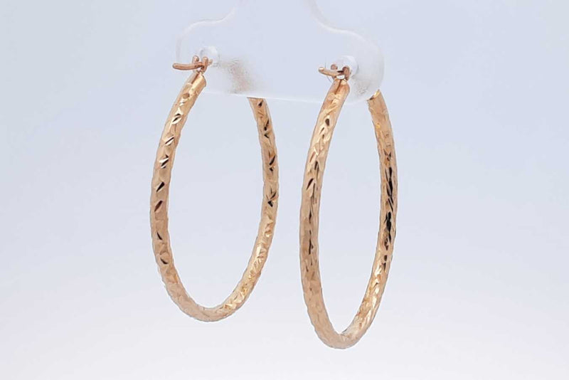 10k Yellow Gold Hoop Earrings 1 Gram Eb1024oxdu