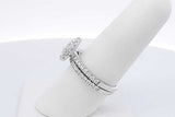 1.29cttw Diamond Wedding Set In 14k White Gold 5.5 Grams Size 7.5 Eb0626iwxdu