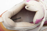 Balenciaga Triple S Trainers In White & Pink Leather & Mesh Size 6 Fw0425lxzdu