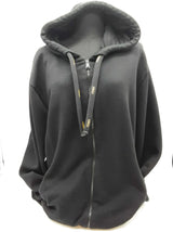 Fendi Black Cotton Zipper Hoodie Jacket Do0325exzde