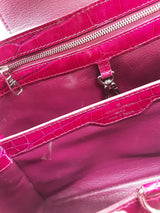 Louis Vuitton Cappucine Fuchsia Crocodile Leather Top Handle Bag Eb0626rxxzde