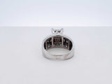 2.08 Cttw Mixed-cut Diamond & 10k White Gold Ring 8.6 Gram Size 7.75 Fw0625prxdu