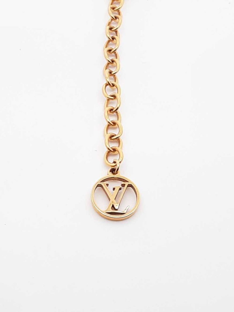 Louis Vuitton Louisette Monogram Blossom Gold-tone Fashion Necklace Fw0725lxzdu