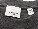 Burberry Logo Gray Cotton Tshirt Size S P Do0926rxde