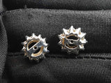 0.72 Cttw Diamond & 14k White Gold Snowflake Earring Jackets 3 Grams Fw0326ozxdu