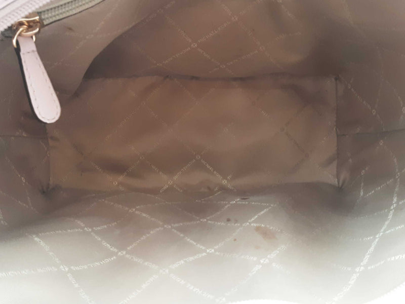 Michael Kors Medium Logo Pocket Tote Beige Aa0925orsa