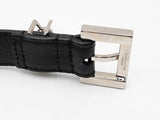 Ysl Saint Laurent Cassandre Thin Belt Black Belt Sd0826crdu