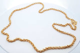 24k Yellow Gold Rolo Chain Necklace 45.6 Grams 29 Inch Eb0526roxzde