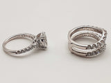 2.16 Cttw Lab Grown Diamonds 14k Wg 8.6g Guard And Ring Size 4.5 Do0226crxde