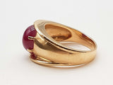 Synthetic Star Ruby 14k Yellow Gold 10.1g Ring Size 10.25 Do0525pxzde