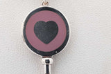 Tiffany & Co. 925 Purple Enamel Heart Key Pendant Necklace 7.5 Grams Eb0426exsa