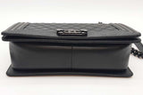 Chanel Quilted Black Caviar Leather Boy Bag Eb0226wxxzde