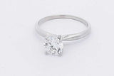 1.0ctw Lab Grown Diamond Solitaire Ring 14k White Gold 2.2g Size 7 Eb1225pocsa