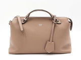 Fendi By The Way Boston Bag In Taupe Vitello Dolce Leather Fw0726orxdu