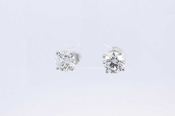 3.64ctw Lab Grown Diamond Stud Earrings In 14k White Gold 1.9 Grams Eb1024irxsa