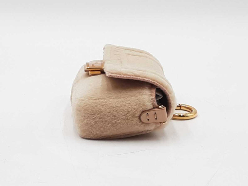 Fendi Nano Baguette Mink Crossbody Bag & Charm Fw0225loxzdu