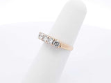 0.75 Cttw Five Stone Diamond & 14k Yellow Gold Ring 3.4 Grams Size 6 Fw0625ozxdu
