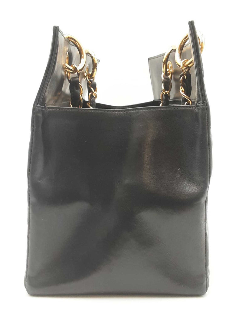 Chanel Black Leather Grand Shopping Tote Bag Sd0725lczxdu