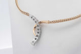 1.05cttw Diamond Necklace 18k Yellow Gold & Platinum Setting 15.4g Eb0126llxzsa