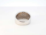 0.70 Cttw Diamond & 10k White Gold Pavé Band 8.2 Grams Size 7.5 Fw0826ocxdu