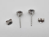 2.06 Cttw Lab Grown Diamonds 14k White Gold 1.1g Stud Earrings Do0826poxde