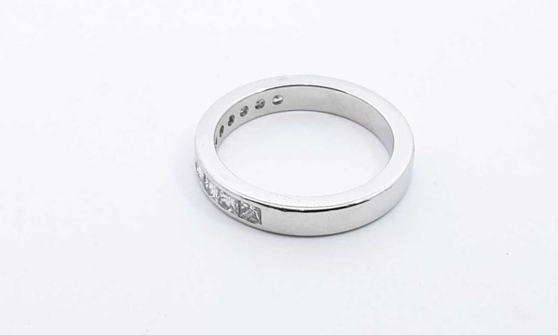 Platinum 0.99ctw Diamond Ring Size 6, 6.2g Hs0424oorsa