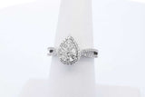 0.17cttw Diamond 10k White Gold Ring 3.5 Grams Size 6.5 Eb0626oxzde