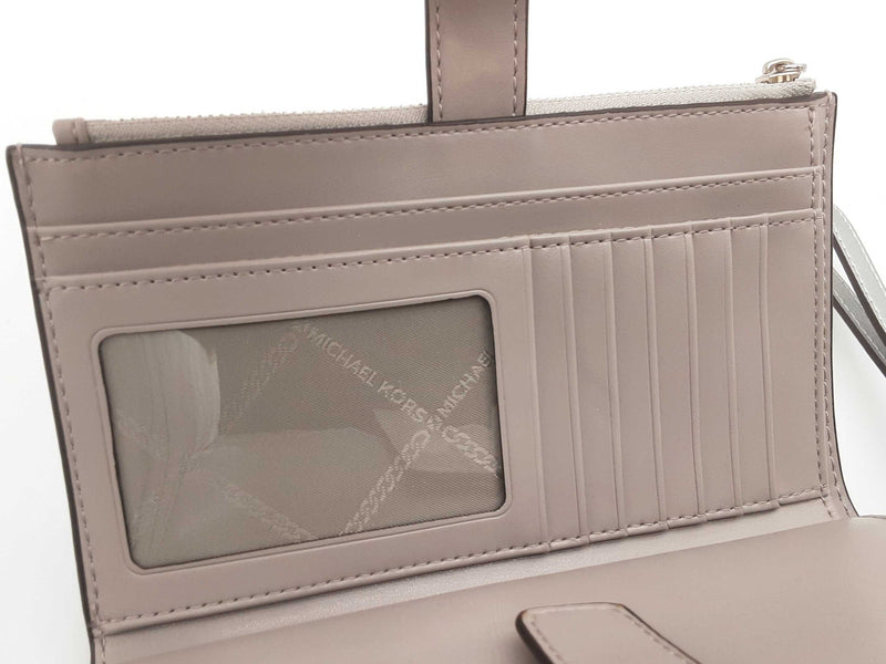 Michael Kors Jet Set Silver Double Zip Wristlet Tech Wallet Do0425lrde