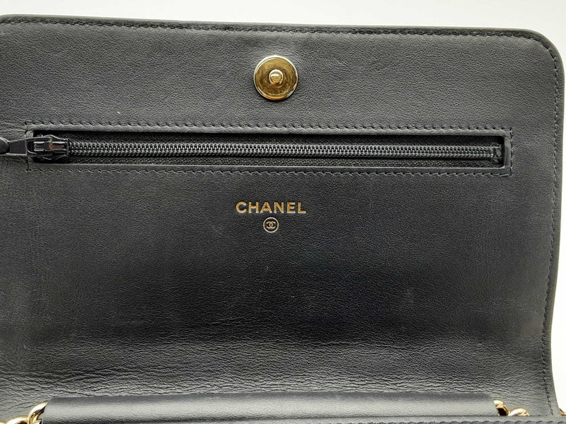 Chanel Boy Wallet On Chain Blue Handbag Aa0325lzxzsa