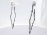 2.32ctw Diamond 14k White Gold 14k 6.6 Grams Dangle Earrings Sd1125izxsa