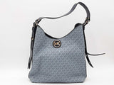 Michael Kors Bowery Large Hobo Shoullder Bag Blue Aa0826wzsa