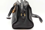 Alexander Mcqueen Black Leather Satchel Bag Eb1026oxzde