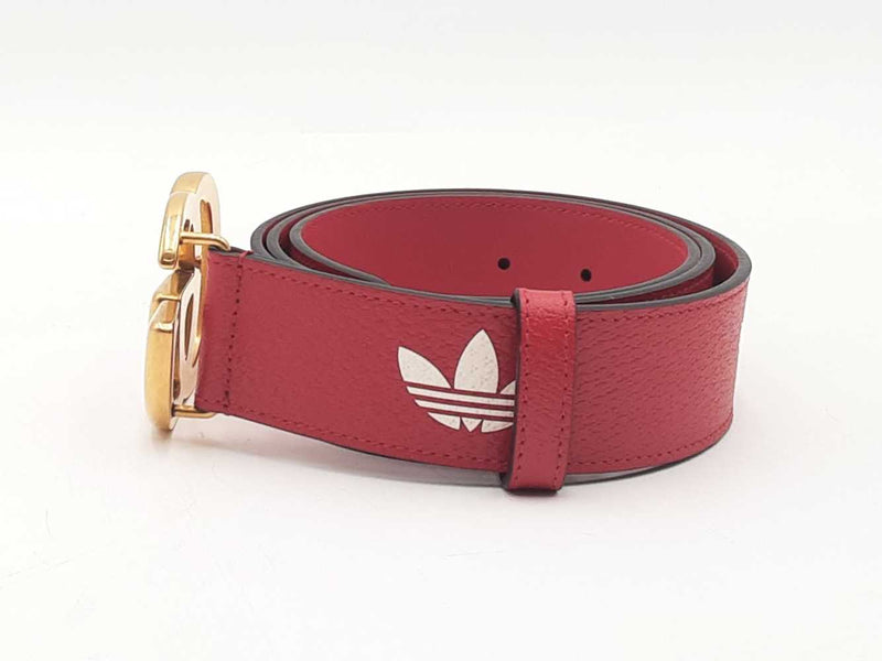 Gucci 406831 Gucci X Adidas Gg Marmont Belt Red Size 34 Aa0925lrzsa