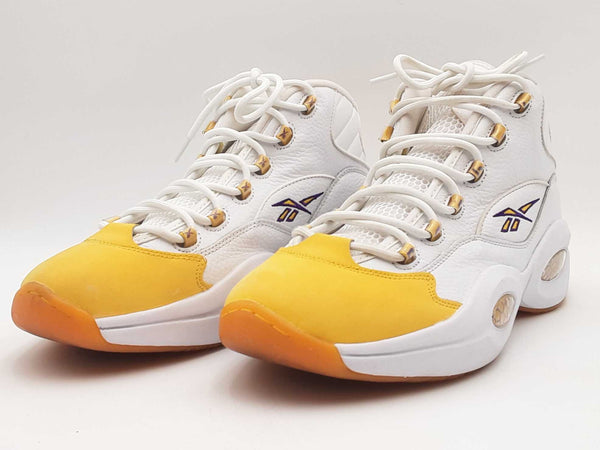 Reebok Fx4278 Question Mid "Yellow Toe" Size 14 Aa0825ozsa
