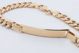 14k Yellow Gold Id Bracelet 2.9 Grams 5.5 Inch Eb0426lexsa