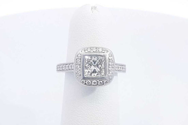 Approx. 1.52ctw Diamond Ring In Platinum 10.5 Grams Size 4.25 Eb1124oxxzsa