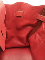 Hermès Birkin 35 Handbag In Rubis Red Clemence Leather 2009 Fw1026crxzdu