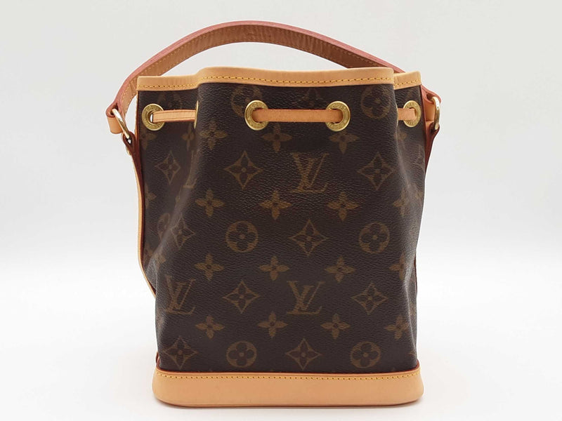 Louis Vuitton Nano Noe Brown Monogram Bucket Bag Aa0525czxde