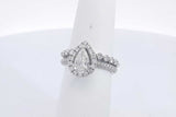 Approx. 1.4ctw Diamond Wedding Set 14k White Gold 5.3 Grams Size 6 Eb1224lxxzsa