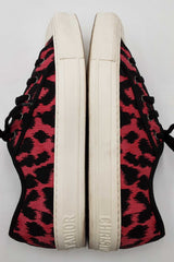 Christian Dior Walk'n'dior Sneakers In Pink & Black Canvas Size 10 Fw0326lcrdu