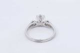 1.25ctw Round Center Diamond Ring 14k White Gold 3.2 Grams Size 7.5 Eb1025oxxzdu