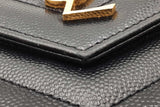 Yves Saint Laurent Quilted Chevron Leather Envelope Chain Wallet Eb0726pxzdu