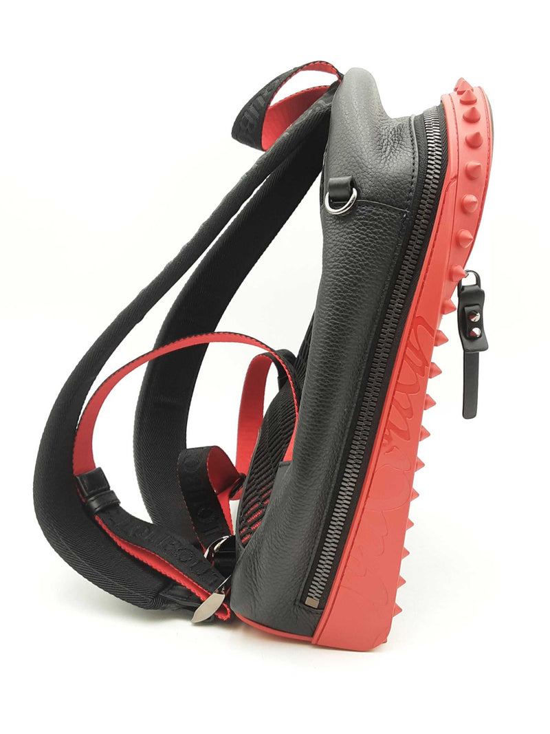 Christian Louboutin Calfskin Nylon Backparis Spiked Backpack Sd0625czxsa