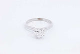 1.02ctw Heart Shaped Diamond Ring 14k White Gold 2.5 Grams Size 6.75 Eb0126crxdu