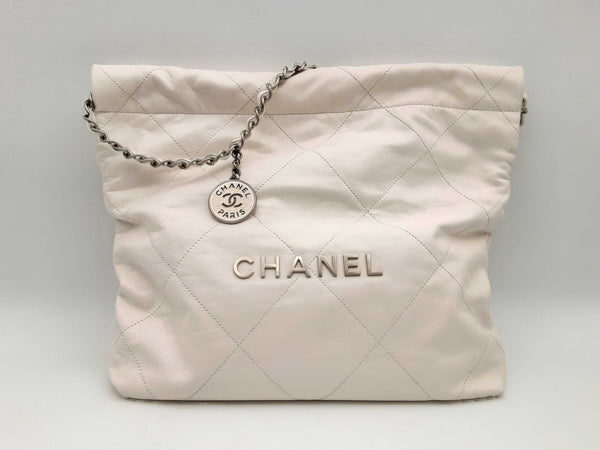 Chanel Quilted White Leather Shoulder Bag Fw1024orxzsa