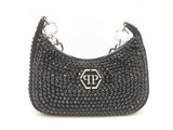 Philipp Plein Crystals Black Shoulder Bag Sd0725czxde